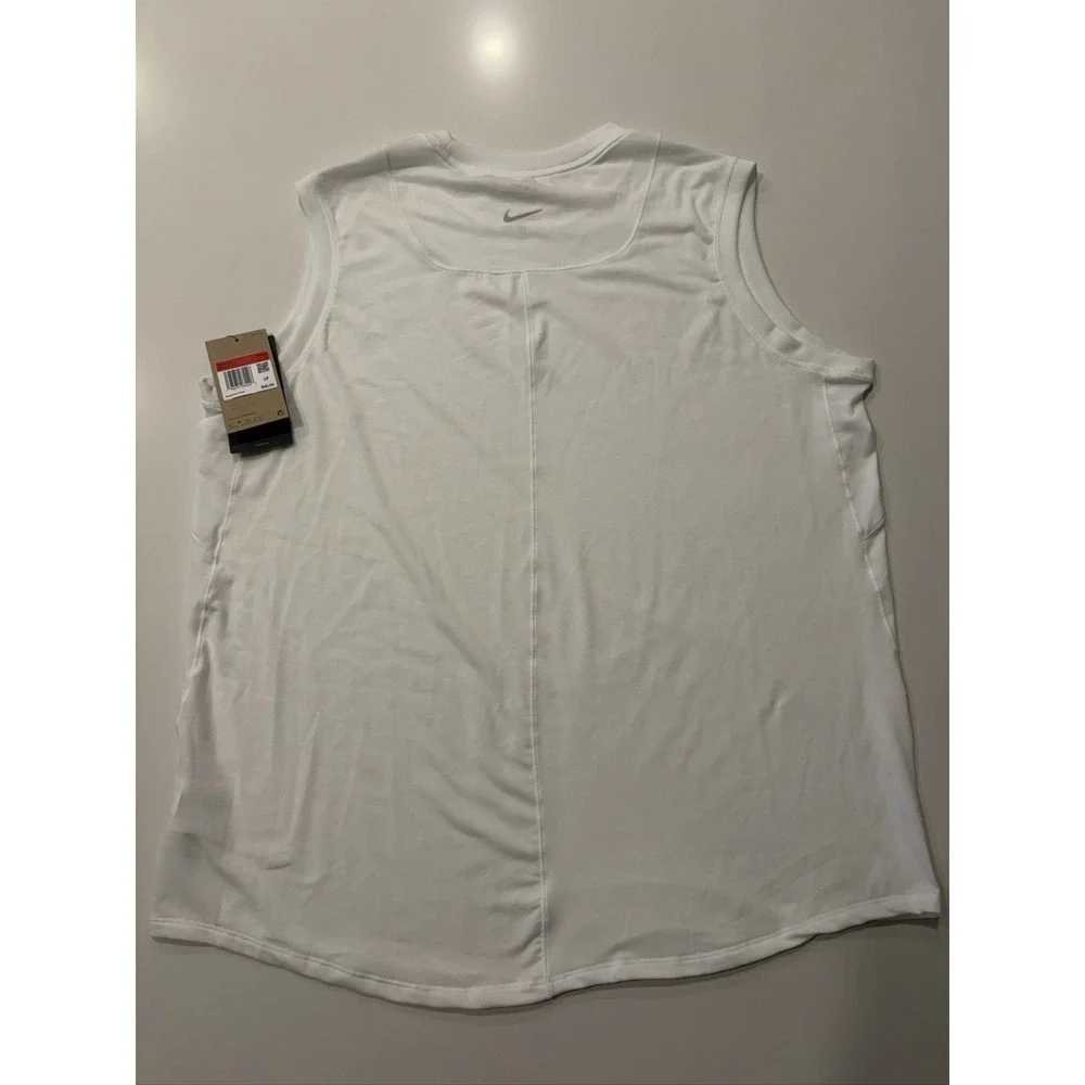 Nike Nike One Tank Top Womens L White Dri-FIT Loose Fit FN2811-100